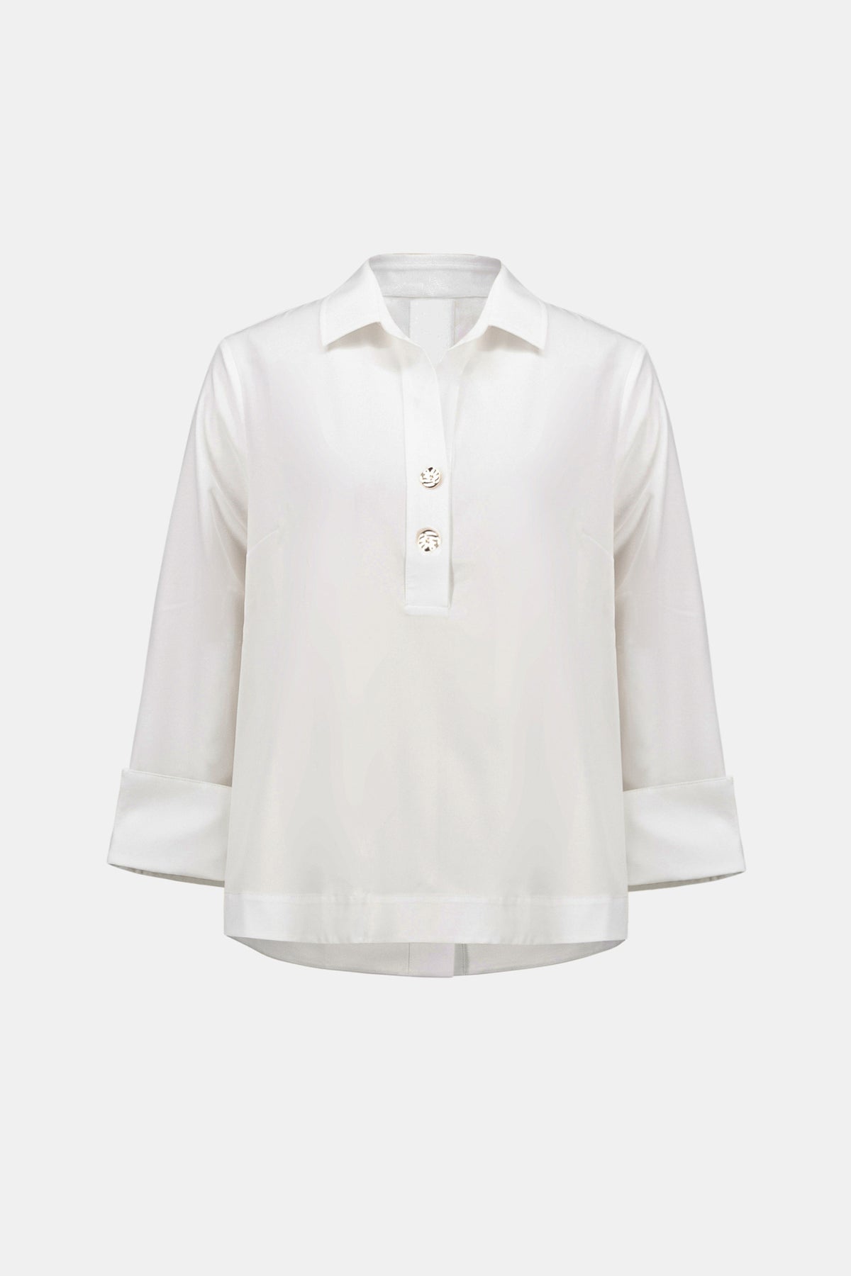 Joseph Ribkoff 263928 casacca squadrata in popeline elasticizzato con colletto a camicia