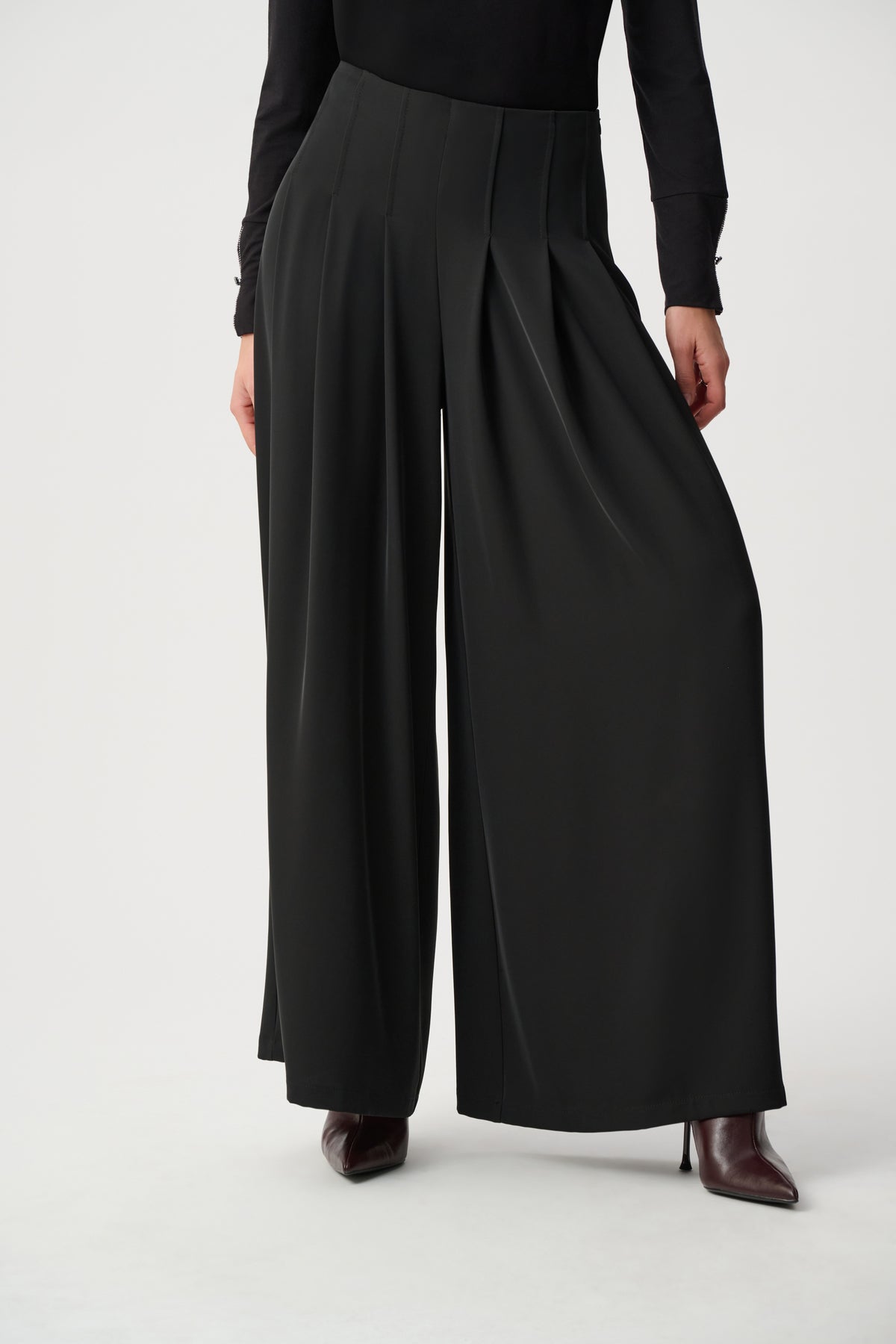 Joseph Ribkoff 263040 Pantaloni a gamba larga in tessuto twill